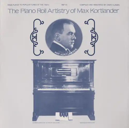 Piano Roll Artistry of Max Kortlander Worldwide Shipping